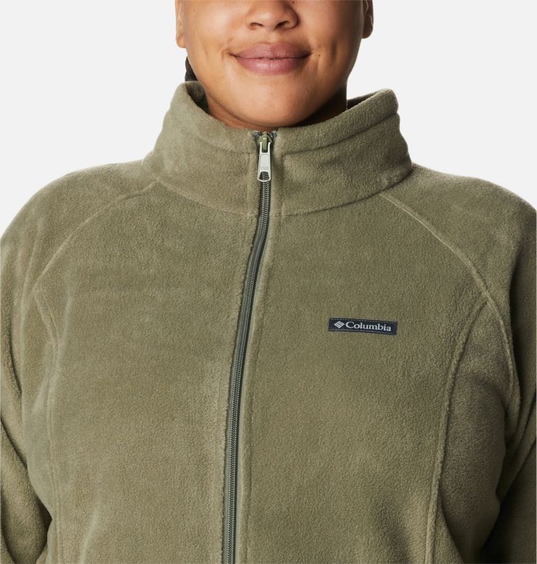 Women's Benton Springs Full Zip Fleece Jacket - Plus Size, Color: Stone Green, image 4