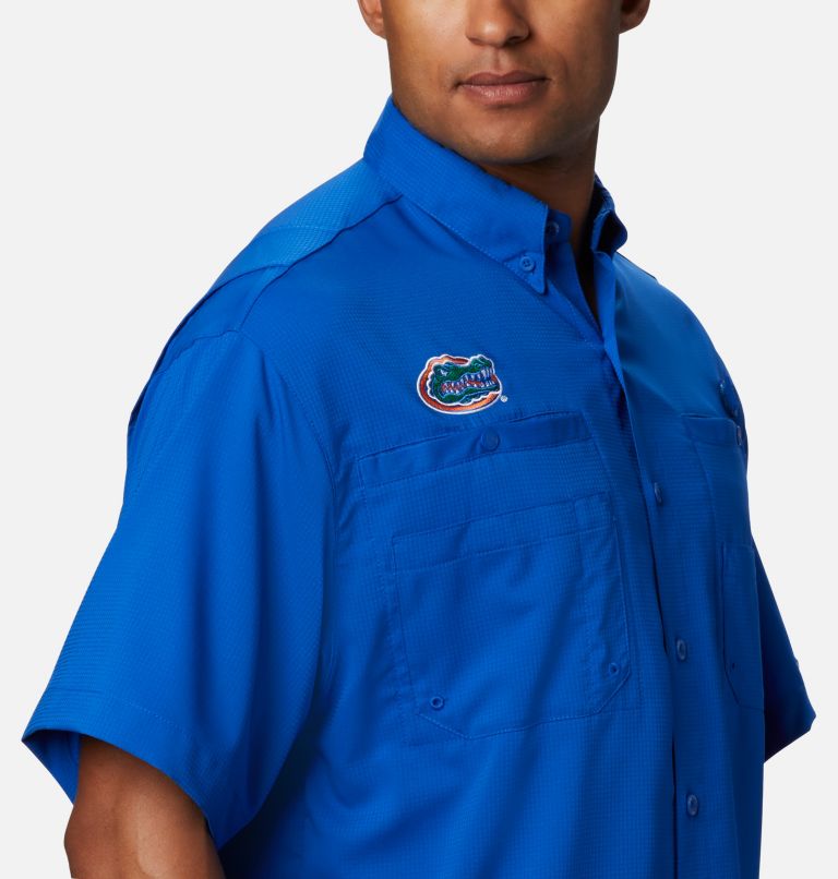 Men's Collegiate PFG Tamiami Short Sleeve Shirt - Tall - Florida, Color: FLA - Azul, image 5