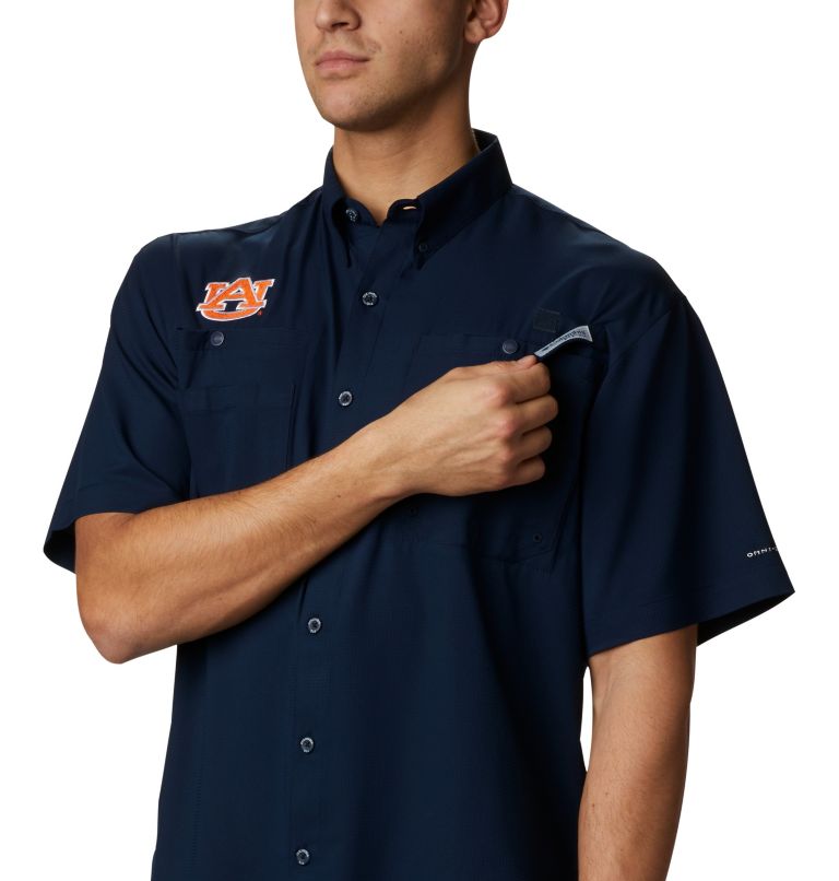 Men's Collegiate PFG Tamiami Short Sleeve Shirt - Auburn, Color: AUB - Collegiate Navy, image 4