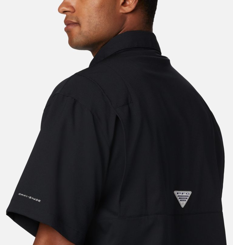 Men's Collegiate PFG Tamiami Short Sleeve Shirt - Georgia, Color: UGA - Black
