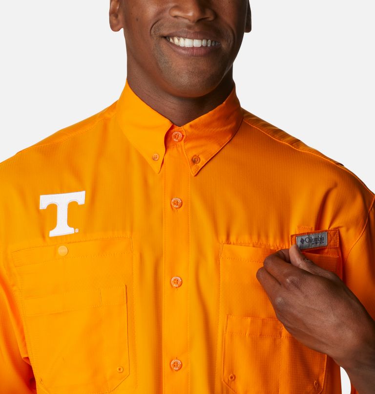 Men's Collegiate PFG Tamiami Short Sleeve Shirt - Tennessee, Color: UT - Solarize