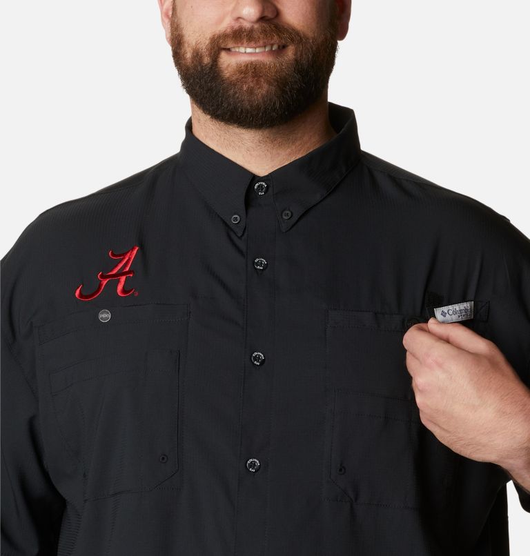 Men's Collegiate PFG Tamiami Short Sleeve Shirt - Big - Alabama, Color: ALA - Black, image 4