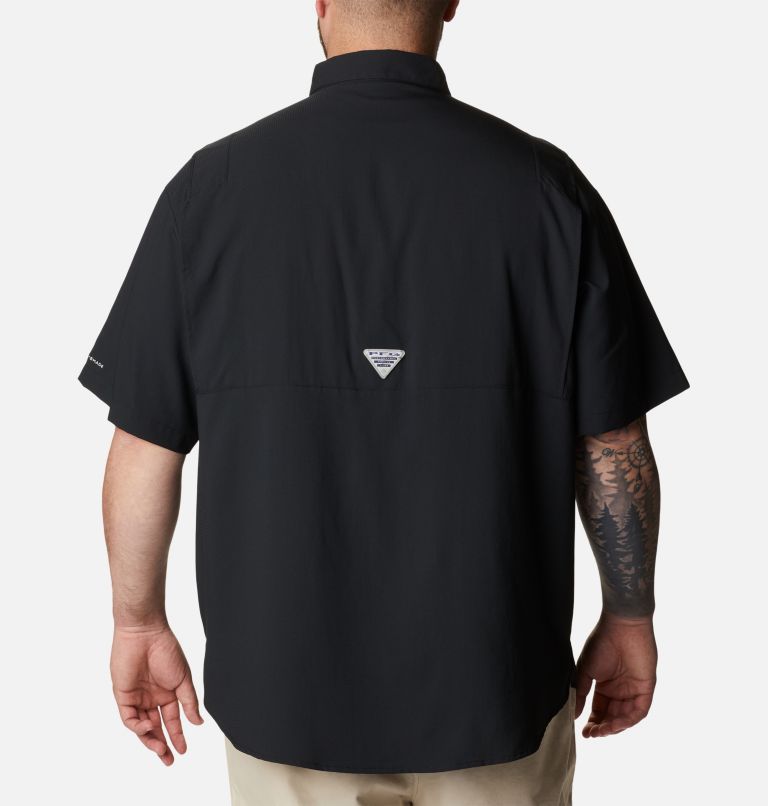 Men's Collegiate PFG Tamiami Short Sleeve Shirt - Big - Alabama, Color: ALA - Black