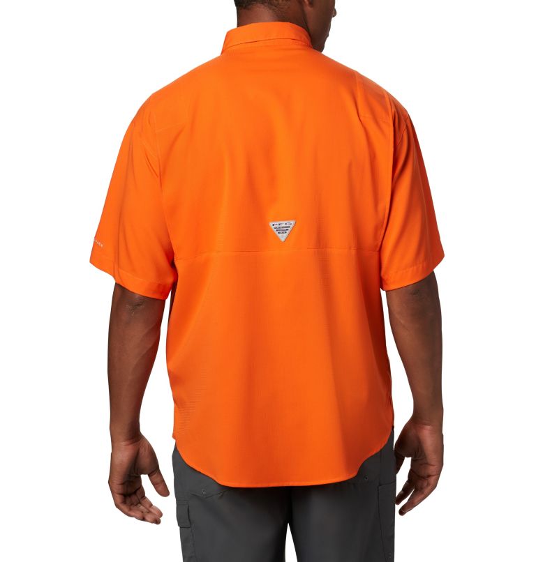 Men's Collegiate PFG Tamiami Short Sleeve Shirt - Tall - Auburn, Color: AUB - Spark Orange, image 2