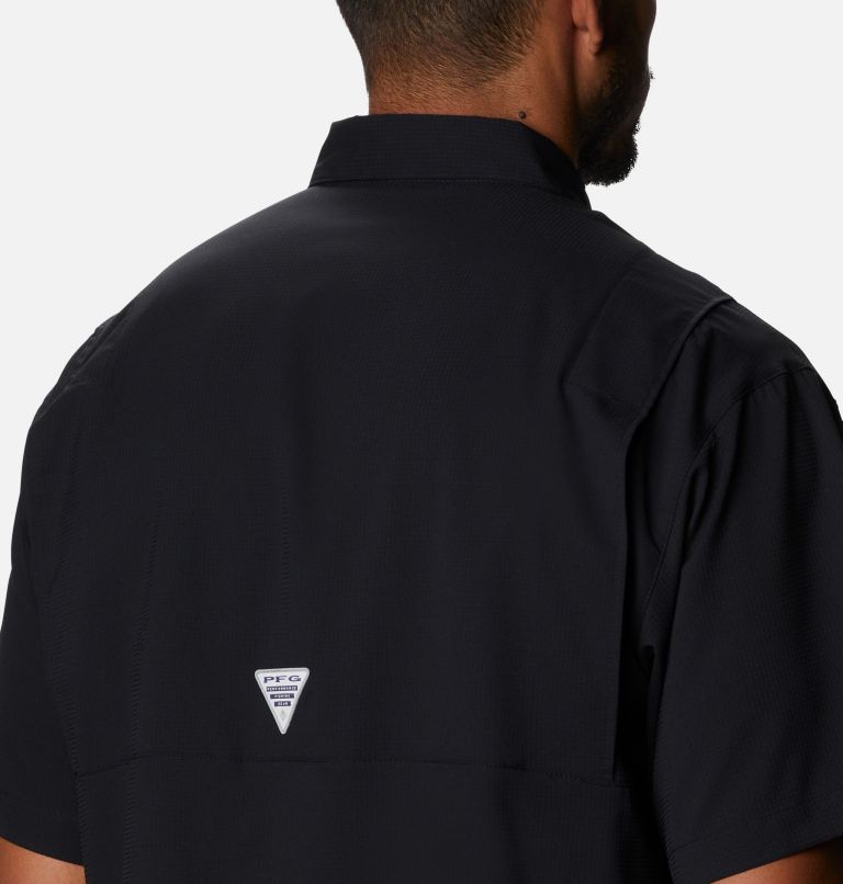 Thumbnail: Men's Collegiate PFG Tamiami Short Sleeve Shirt - Tall - Alabama, Color: ALA - Black, image 5