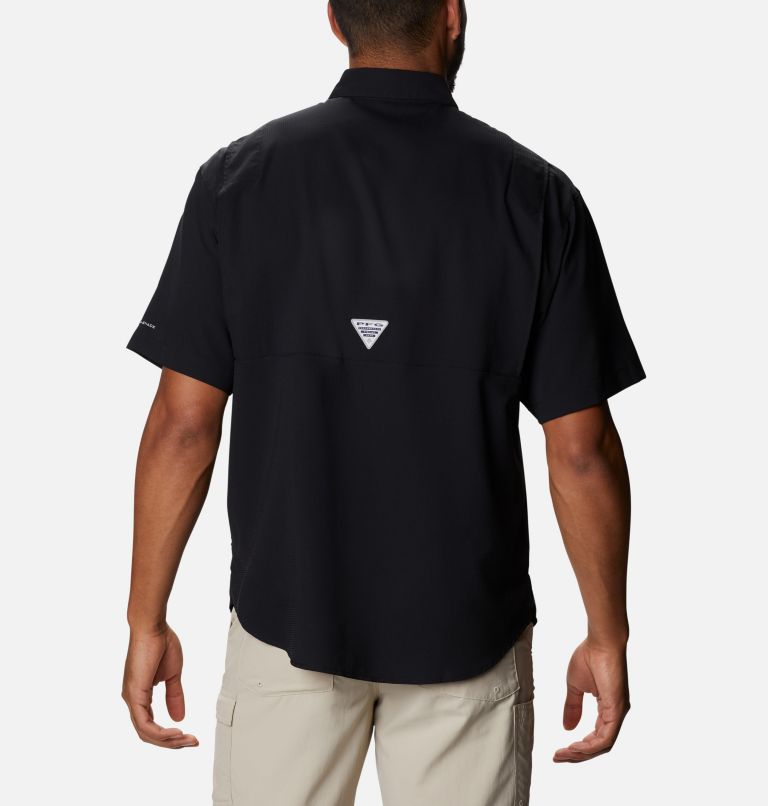 Thumbnail: Men's Collegiate PFG Tamiami Short Sleeve Shirt - Tall - Alabama, Color: ALA - Black, image 2