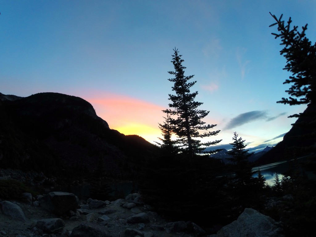 Joffre Lakes Sunset– Pemberton BC