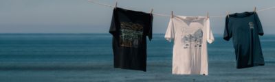 an image of prAna's graphic tees collection