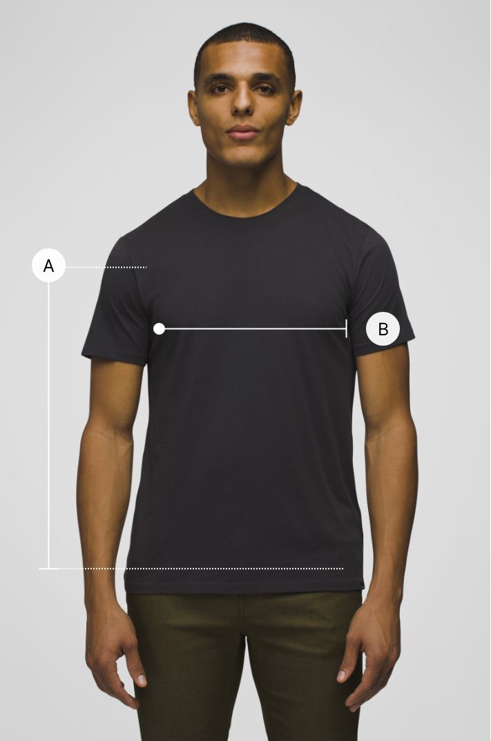 Men's size chart measurement guide