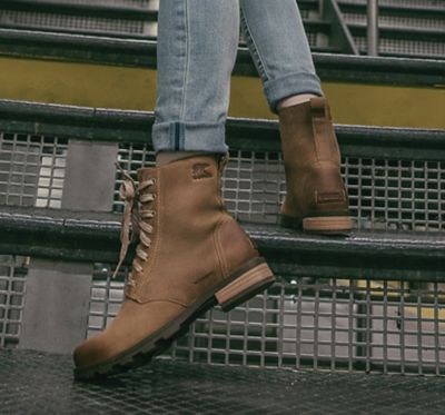 Sorel emelie lace up on sale boots