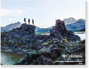  Cover of the 2015 Columbia Corporate Responsibility Report. 